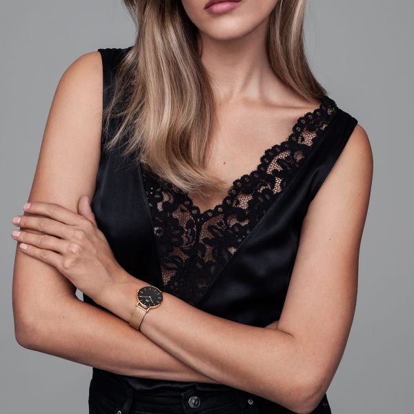 Đồng hồ DW nữ Classic Petite Melrose Black