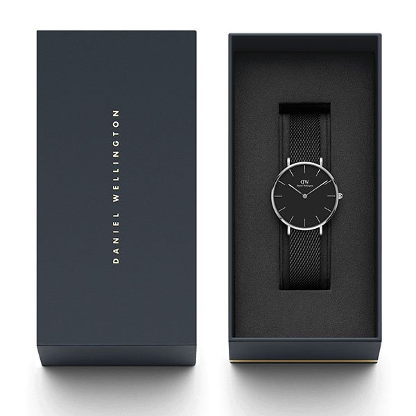 Đồng hồ DW nữ Classic Petite Ashfield Black Silver