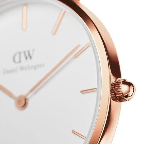 Đồng hồ DW nữ Classic Petite Sheffield White Rose Gold
