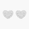 Bông Tai Swarovski Trái Tim Chính Hãng Heart Stud Earrings 5109990