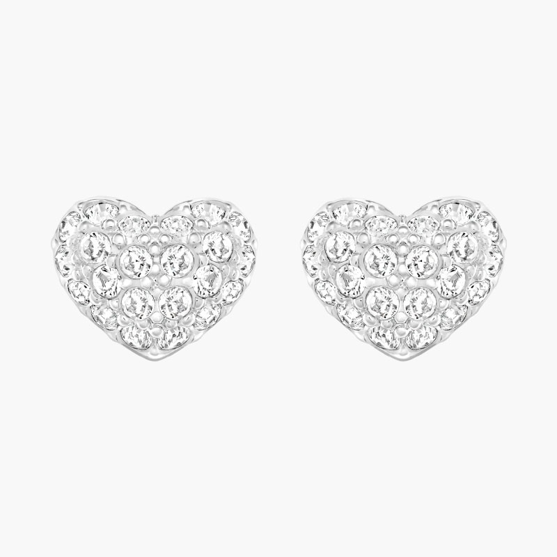 Bông Tai Swarovski Trái Tim Chính Hãng Heart Stud Earrings 5109990
