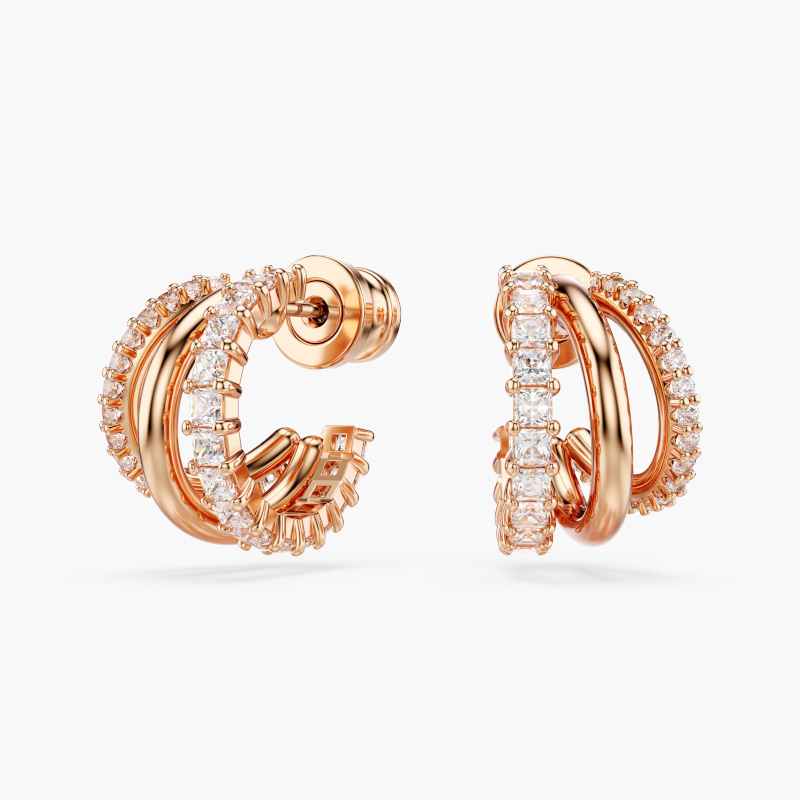Hoa Tai Swarovski Chính Hãng Hyperbola Hoop Earrings 5698702