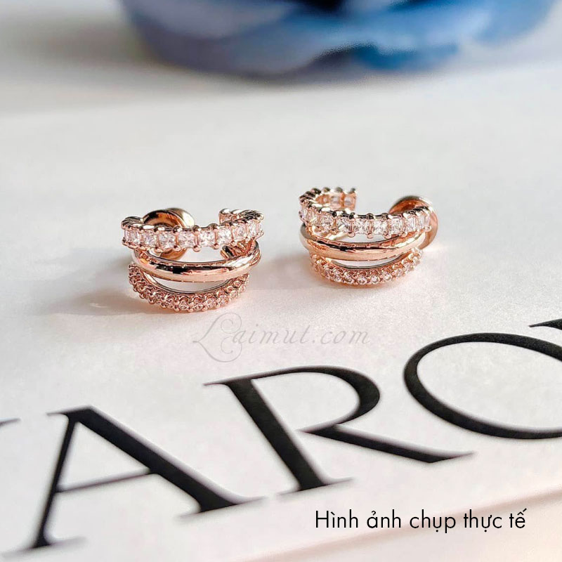 Hoa Tai Swarovski Chính Hãng Hyperbola Hoop Earrings 5698702