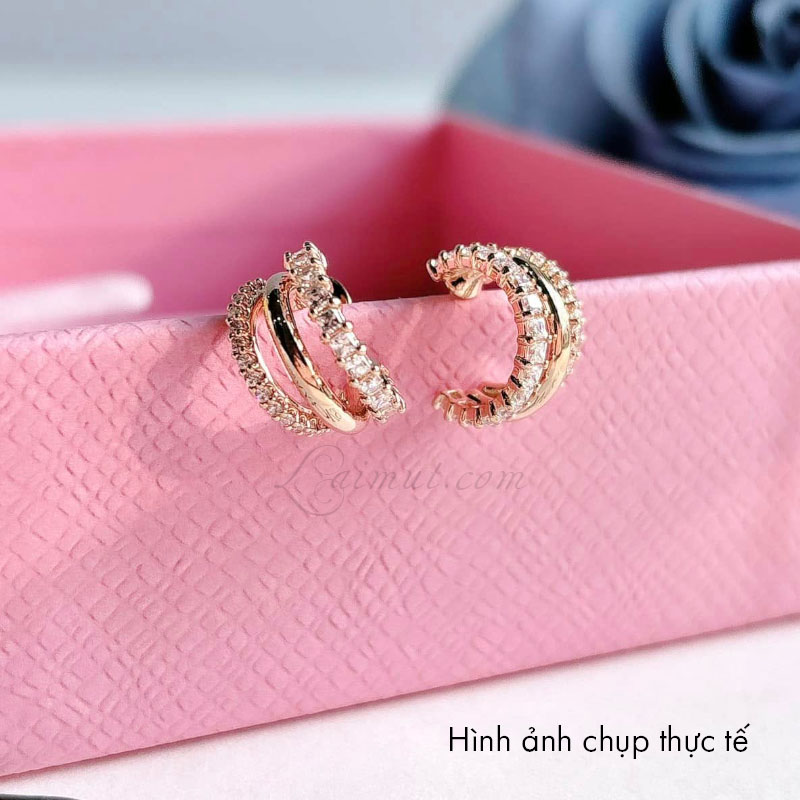 Hoa Tai Swarovski Chính Hãng Hyperbola Hoop Earrings 5698702