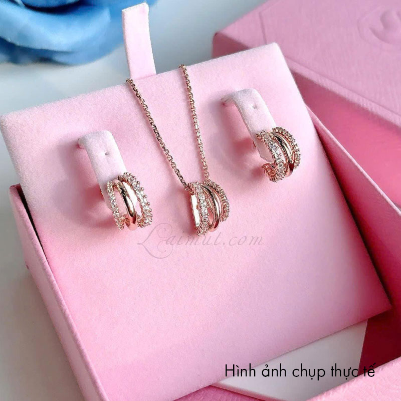 Hoa Tai Swarovski Chính Hãng Hyperbola Hoop Earrings 5698702