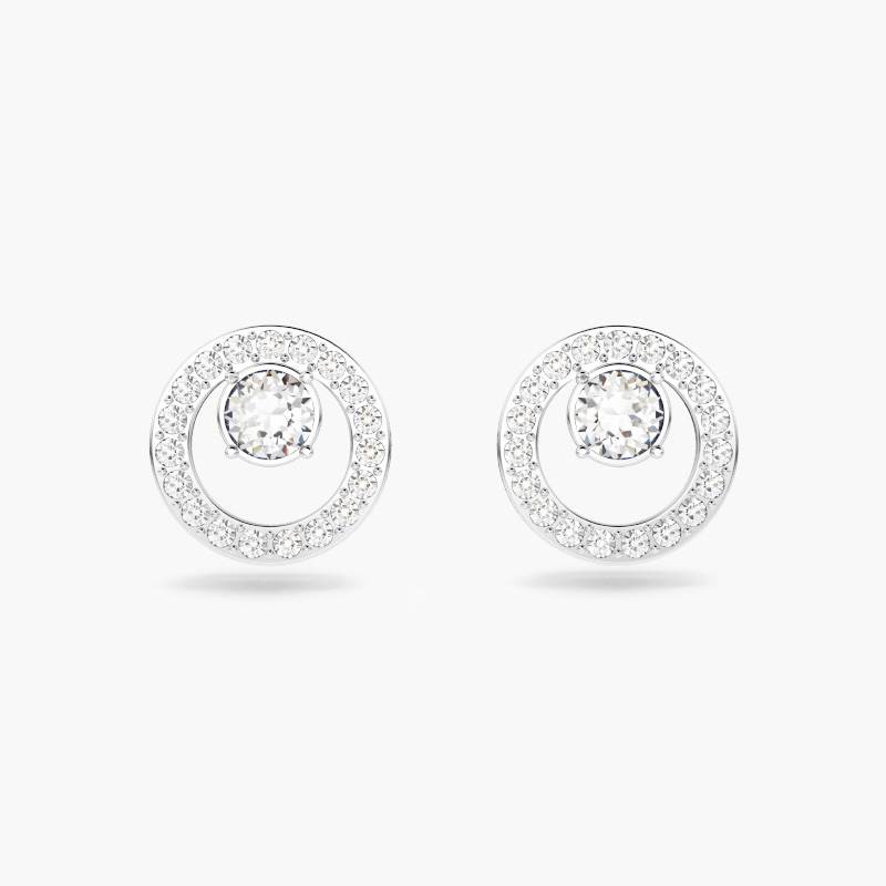 Bông Tai Swarovski Creativity Circle Pierced Earrings 5201707