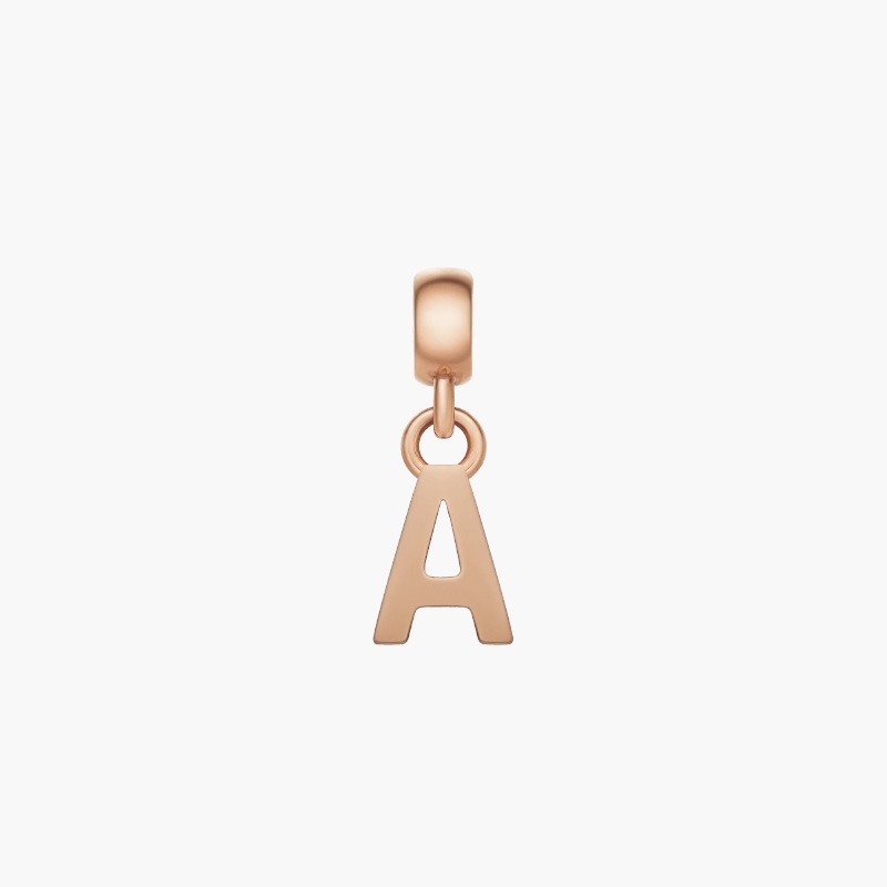 Charm Chữ Cái A-Z Daniel Wellington Letter Charm, Vàng Hồng