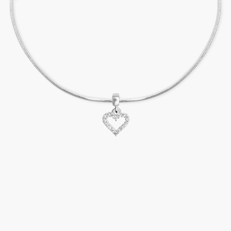 Charm Daniel Wellington Bạc S925 Heart Contour DW00401051