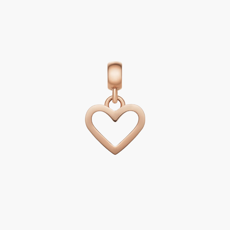 Charm Trái Tim Daniel Wellington Heart Contour, Vàng Hồng