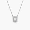 Dây Chuyền Swarovski Đá Nhảy Chính Hãng Octagon Cut Millenia Pendant