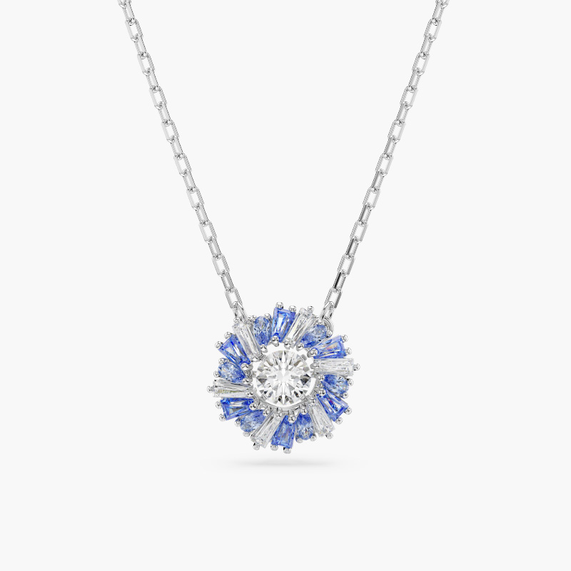 Dây Chuyền Swarovski Đá Nhảy Blue Flower Idyllia Pendant 5680013