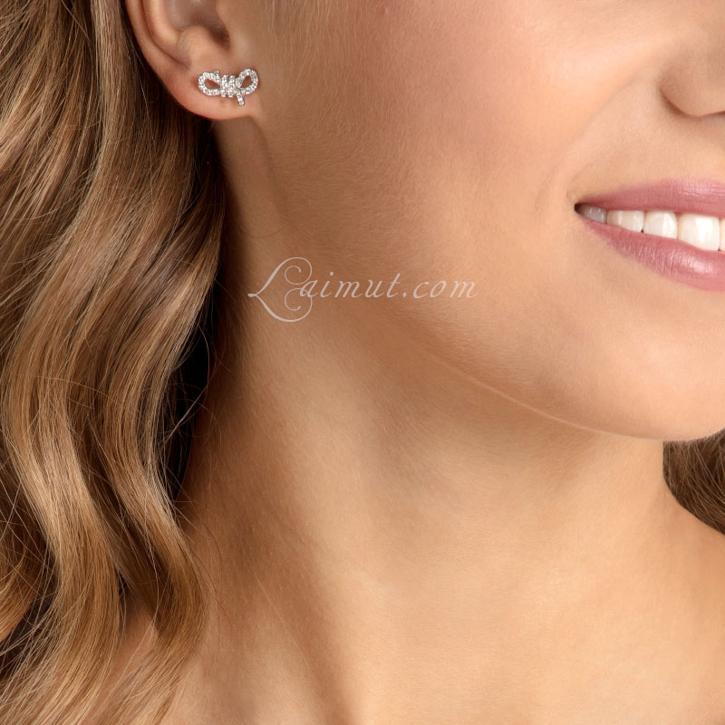 Hoa Tai Swarovski Nơ Chính Hãng Lifelong Bow Stud Earrings 5627345