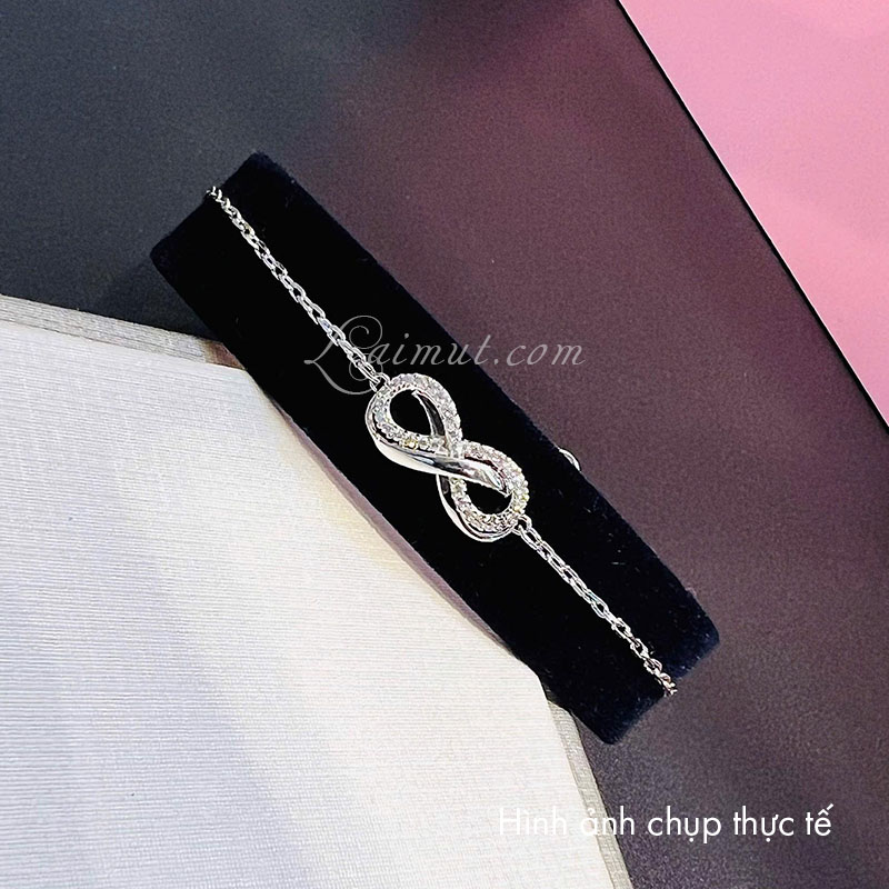 Lắc Tay Swarovski Tình Yêu Infinity Hyperbola Bracelet 5689654