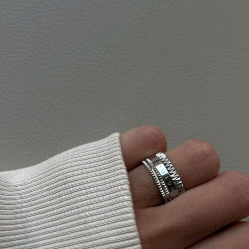 Nhẫn Daniel Wellington Chính Hãng Elevation Ring Silver, Bạc