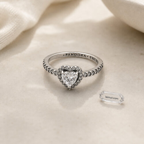 Nhẫn Pandora 198421C01 Elevated Heart Ring | Laimut | Ảnh chụp thực tế