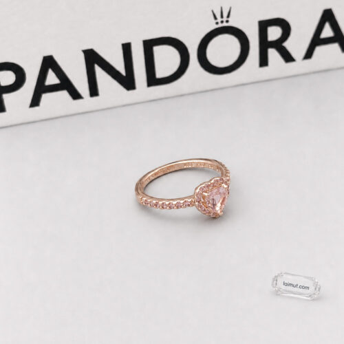 Nhẫn Pandora 188421C04 Sparkling Elevated Heart Ring | Ảnh chụp thực tế | Laimut