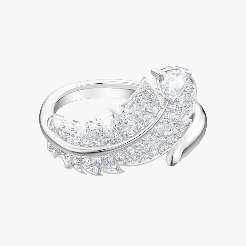 Nhẫn Swarovski Lông Vũ Chính Hãng Nice Simple Ring