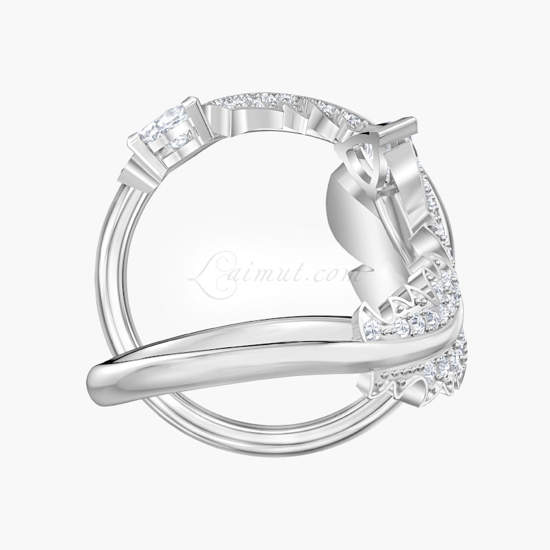 Nhẫn Swarovski Lông Vũ Chính Hãng Nice Simple Ring