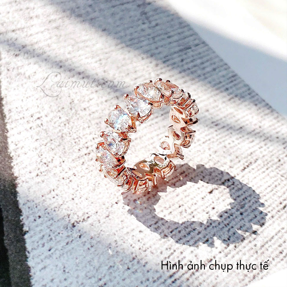 Nhẫn Swarovski 5690090 5690092 5690091 chính hãng | Matrix Vittore Ring | Ảnh thật 03