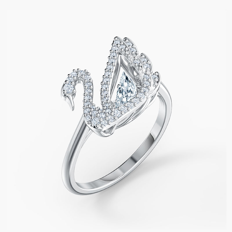 Nhẫn Swarovski Thiên Nga Chính Hãng Dancing Swan Ring