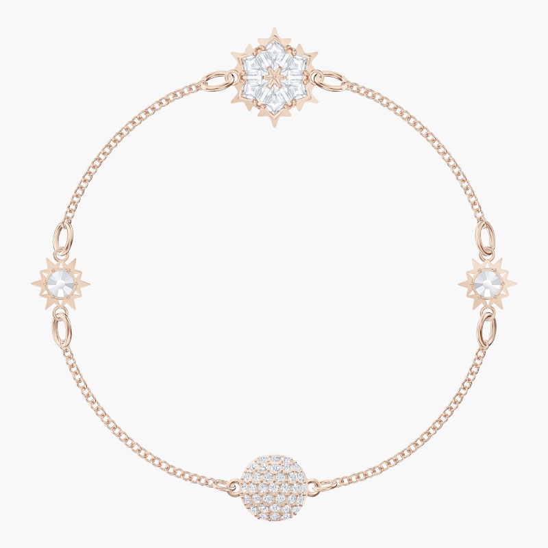 Lắc Tay Swarovski Bông Tuyết Chính Hãng Remix Collection Snowflake Strand