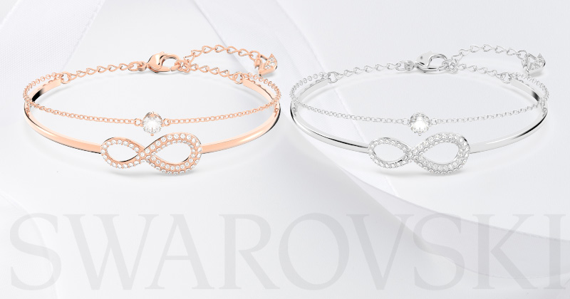 Vòng Swarovski Tình Yêu Chính Hãng Infinity Bangle 5518871, 5520584