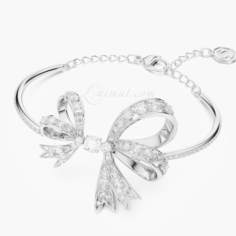 Vòng Tay Swarovski Nơ Chính Hãng Bow Volta Bangle