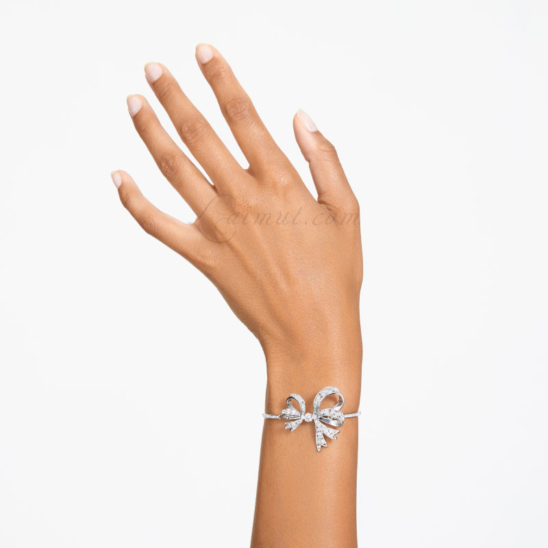 Vòng Tay Swarovski Nơ Chính Hãng Bow Volta Bangle