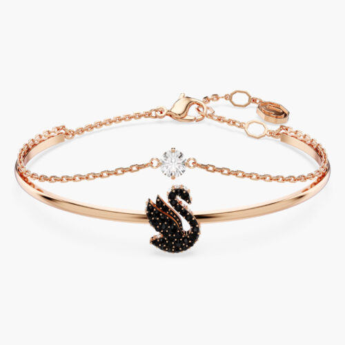 Vòng Tay Swarovski Thiên Nga Bay Black Swan Bangle 5678048